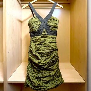 BCBG Olive Green Dress